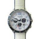 【中古】エンジェルクローバーAngel Clover TCD45 TIME CRAFT DIVER タイムクラフトダイバー ソーラー 腕時計 ウォッチ ホワイト ネイビー メンズ 【ベクトル 古着】 250627