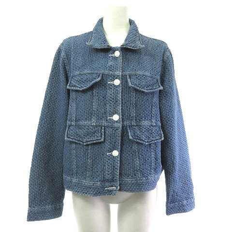 【中古】ミス ジェイ MISS J ジャケット デニム風 ブルー F レディース 【ベクトル 古着】 250623