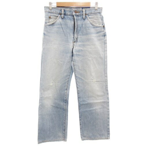 【中古】ラングラー WRANGLER ストレート デニムパンツ ジーンズ ジップフライ 31 インディゴブルー /GV メンズ 【ベクトル 古着】 251006