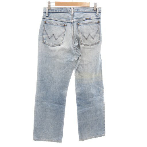 【中古】ラングラー WRANGLER ストレート デニムパンツ ジーンズ ジップフライ 31 インディゴブルー /GV メンズ 【ベクトル 古着】 251006