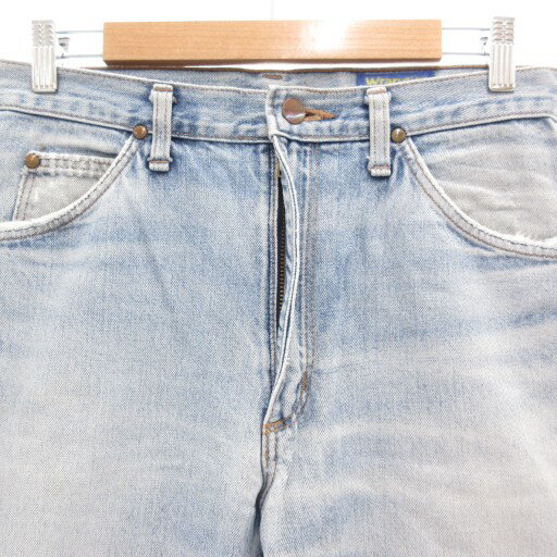【中古】ラングラー WRANGLER ストレート デニムパンツ ジーンズ ジップフライ 31 インディゴブルー /GV メンズ 【ベクトル 古着】 251006