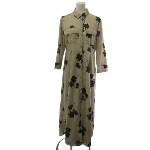 【中古】ミラオーウェン Mila Owen ロング シャツワンピース 花柄 7分袖 ベージュ F 09WF0172046 レディース 【ベクトル 古着】 260527 auc-vector-20986432 ブランド古着の買取販売ベクトル パッケージ画像