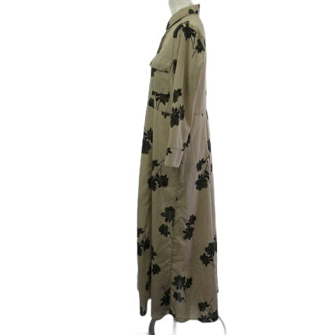 【中古】ミラオーウェン Mila Owen ロング シャツワンピース 花柄 7分袖 ベージュ F 09WF0172046 レディース 【ベクトル 古着】 260527 auc-vector-20986432 ブランド古着の買取販売ベクトル サンプル画像2