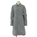 コムデギャルソンコムデギャルソン COMME des GARCONS COMME des GARCONS 美品 コムコム コート ステンカラー ロング ギンガムチェック 黒 白 S アウター レディース 【中古】【ベクトル 古着】 170701 ブランド古着ベクトルプレミアム店