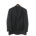 コムデギャルソンオム COMME des GARCONS HOMME テーラードジャケット ブレザー ダブル 2B 黒 ブラック M 背抜き メンズ 【中古】【ベクトル 古着】 170911 ブランド古着ベクトルプレミアム店