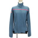 【中古】カステリ CASTELLI PERFETTO サイクリング ジャケット ジップアップ ジャージ ロゴ プリント ブルー 青系 L ■SM1 レディース 【ベクトル 古着】 240105