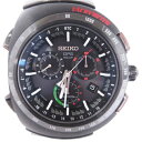 【中古】セイコー SEIKO アストロン ジウジアーロデザイン 3000本限定 腕時計 ウォッチ アナログ クロノグラフ 電波 ソーラー 8X82-0AP0-1 文字盤 ブラック 黒 レッド 赤 ■SM1 メンズ 【ベクトル 古着】 240106