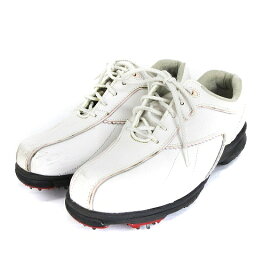 【中古】フットジョイ FootJoy ゴルフシューズ スパイク スニーカー ローカット 48764J 白 ホワイト 23.5 ■SM1 レディース 【ベクトル 古着】 240124