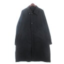 【中古】ミスターハリウッド N.HOOLYWOOD 23SS BALMACAAN COAT コート ロング丈 長袖 コットン 2231-C002-001 ブラック 黒 38 M位 ■SM1 メンズ 【ベクトル 古着】 240223