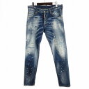 【中古】ディースクエアード DSQUARED2 22年製 スケータージーンズ skater jean デニムパンツ ダメージ加工 ブリーチ ボタンフライ S74LB1060 インディゴ 青系 46 M位 メンズ 【ベクトル 古着】 240312ブランドディースクエアード DSQUARED2表記サイズ46（Mサイズ相当）実寸サイズウエスト：86cm　もも幅：27cm　裾幅：14.5cm　股上：26.5cm　股下：74cm　　素材コットン92％、ポリウレタン8％色インディゴ仕様ボタンフライ フロントポケット×2 バックポケット×2状態若干の毛羽立ちがありますが、その他に目立ったダメージはなく、問題なくご使用いただける商品です。 ※中古品のためどこまでが加工によるダメージかはわかりかねます。 ※あくまでも中古品ですので掲載写真や記載内容をご確認いただき、ご理解の上ご購入ください。付属品-備考型番 S74LB1060 （株）スタッフインターナショナルジャパン商品のお問い合わせの回答を休止しております。＊各商品ページの商品詳細等をご確認の上ご購入ください。【中古】ディースクエアード DSQUARED2 22年製 スケータージーンズ skater jean デニムパンツ ダメージ加工 ブリーチ ボタンフライ S74LB1060 インディゴ 青系 46 M位 メンズ 【ベクトル 古着】 240312状態ランク　”AB”詳細については、下記および「状態ランクについて」ページをご覧ください。未使用・新品の商品ほぼ新品同様の商品使用感が少なく、かなり状態の良い商品使用感はあるが、傷や汚れの少ない商品使用感の他、傷や汚れが見られる商品かなり大きな傷みがある難あり商品※S〜CランクはUSED品となりますので、使用感をご理解の上でご入札下さい。状態ランクについてinformationブランドディースクエアード DSQUARED2表記サイズ46（Mサイズ相当）実寸サイズウエスト：86cm　もも幅：27cm　裾幅：14.5cm　股上：26.5cm　股下：74cm　　素材コットン92％、ポリウレタン8％色インディゴ仕様ボタンフライ フロントポケット×2 バックポケット×2状態若干の毛羽立ちがありますが、その他に目立ったダメージはなく、問題なくご使用いただける商品です。 ※中古品のためどこまでが加工によるダメージかはわかりかねます。 ※あくまでも中古品ですので掲載写真や記載内容をご確認いただき、ご理解の上ご購入ください。付属品-備考型番 S74LB1060 （株）スタッフインターナショナルジャパン商品のお問い合わせの回答を休止しております。＊各商品ページの商品詳細等をご確認の上ご購入ください。本商品は一点物です他サイトや店舗にて販売している商品です。多少のお時間差にて欠品になることもございます。予めご了承頂ますようお願い致します。ベクトル・サイズガイドはこちらこの商品と同じブランドの商品を見る