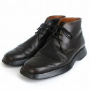 【中古】Jalan Sriwijaya◆チャッカブーツ/US8.5/BLK/レザー/98440【シューズ】