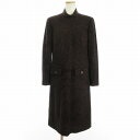 【中古】レリアン Leilian ワンピース 長袖 スタンドカラー ひざ丈 ウール チェック 黒 ブラック 9 メンズ 【ベクトル 古着】 241025
