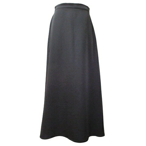 【中古】グリーンレーベルリラクシング ユナイテッドアローズ green label relaxing ロングスカート フレア サテン 3624-169-2273 黒 ブラック X レディース 【ベクトル 古着】 250121