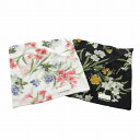 【中古】未使用品 ランセル LANCEL ハンカチ 2枚セット チーフ 総柄 花柄 黒 ブラック 白 ホワイト /FF ■GY18 レディース 【ベクトル 古着...