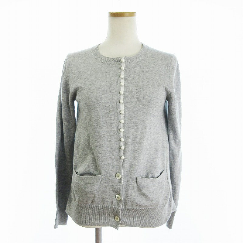 【中古】サカイ sacai カーディガン ニット 切替 長袖 フリル 17-02982 グレー 1 レディース 【ベクトル 古着】 250128