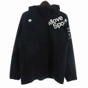 【中古】デサント DESCENTE ウィンドブレイカー パーカー ジップアップ 長袖 プリント DMMUJF13 黒 ブラック L メンズ 【ベクトル 古着】 ...