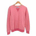 【中古】ビームス BEAMS 1ST PAT-RN 美品 トレーナー スウェット プルオーバー 前V 長袖 S ピンク ■GY03 /TZ メンズ 【ベクトル 古着】 250326(4)