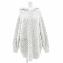【中古】ジェラートピケ gelato pique 24AW ピケ モンスター PIQUE MONSTER ビッグ フーディー ボアワンピース ルームウェア 長袖 プルオーバー F 水色 ライトブルー PWNT244037 /GV レディース 【ベクトル 古着】 250430