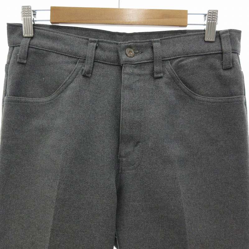 【中古】リーバイス Levi's ヴィンテージ スタプレ STA-PREST パンツ スラックス ストレート SCOVILLジップ USA製 W31 L30 グレー /UO メンズ 【ベクトル 古着】 250430
