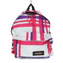 【中古】イーストパック EASTPAK 美品 リュックサック デイパック バックパック チェック柄 ピンク グレー レディース 【ベクトル 古着】 250423
