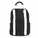 【中古】エーエムビー AMB リュックサック デイパック バックパック ビジネスリュック 黒 ブラック 白 ホワイト メンズ レディース 【ベクトル 古着】 2...