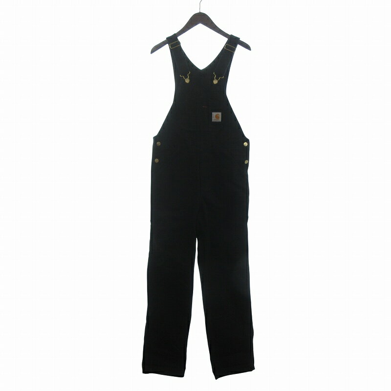 【中古】カーハート carhartt BIB OVERALL オーバーオール サロペット コットン I026462.89.02.32 黒 ブラック 28X32 メンズ 【ベクトル 古着】 250429