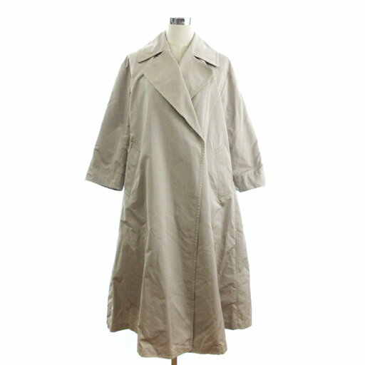 【中古】マックスマーラ MAX MARA The Cube ロングコート ジャケット 無地 ボタンレス ベージュ 40 レディース 【ベクトル 古着】 250518 【中古】マックスマーラ MAX MARA The Cube ロングコート ジャケット 無地 ボタンレス ベージュ 40 レディース 【ベクトル 古着】 250518