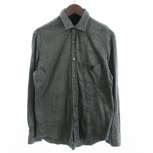 【中古】ブラックレーベルクレストブリッジ BLACK LABEL CRESTBRIDGE シャツ 長袖 チェック 51M12-810-08 コットン グレー M メンズ 【ベクトル 古着】 250519 【中古】ブラックレーベルクレストブリッジ BLACK LABEL CRESTBRIDGE シャツ 長袖 チェック 51M12-810-08 コットン グレー M メンズ 【ベクトル 古着】 250519