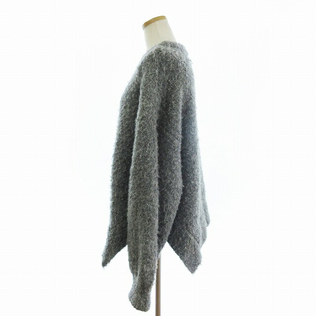 【中古】美品 へリンドットサイ HERIN.CYE ニット セーター 長袖 無地 ウール混 グレー F レディース 【ベクトル 古着】 250625 2