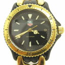 【中古】タグホイヤー TAG HEUER セル 腕時計 クオーツ アナログ 3針 デイト S93 313C 文字盤黒 ゴールドカラー 小物 メンズ 【ベクトル 古着】 250709(2)