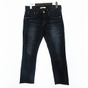【中古】レッドカード RED CARD × PLST 20th Crop デニムパンツ ジーンズ ジップフライ フリンジ 25504P インディゴ 青 ブルー ...
