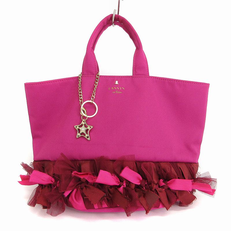 LANVIN ランバン ペンシルボックスバッグ 2way ピンク 楽天市場