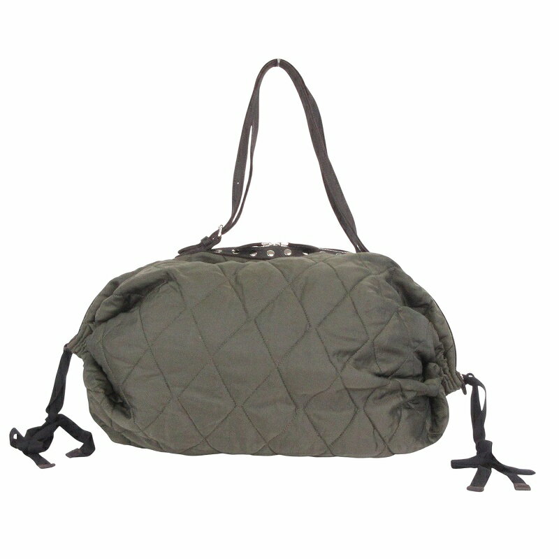 【中古】マルニ MARNI 10AW トートバッグ キルティング 肩掛け ナイロン 緑 グリーン 鞄 ☆AA★ レディース 【ベクトル 古着】 250805