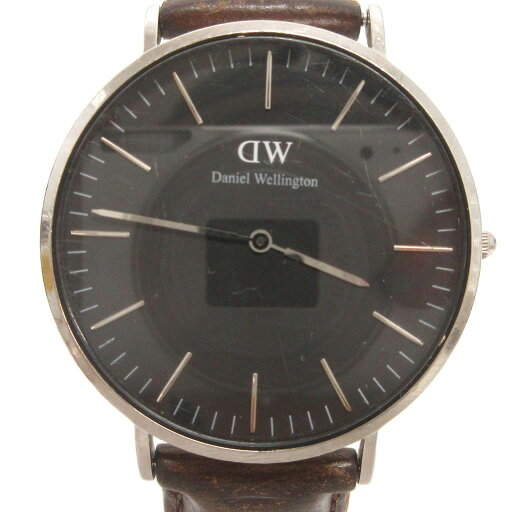 【中古】ダニエルウェリントン DANIEL WELLINGTON 腕時計 アナログ 2針 クオーツ 文字盤 黒 B40S1 茶 ブラウン ウォッチ メンズ 【ベクトル 古着】 250903 【中古】ダニエルウェリントン DANIEL WELLINGTON 腕時計 アナログ 2針 クオーツ 文字盤 黒 B40S1 茶 ブラウン ウォッチ メンズ 【ベクトル 古着】 250903
