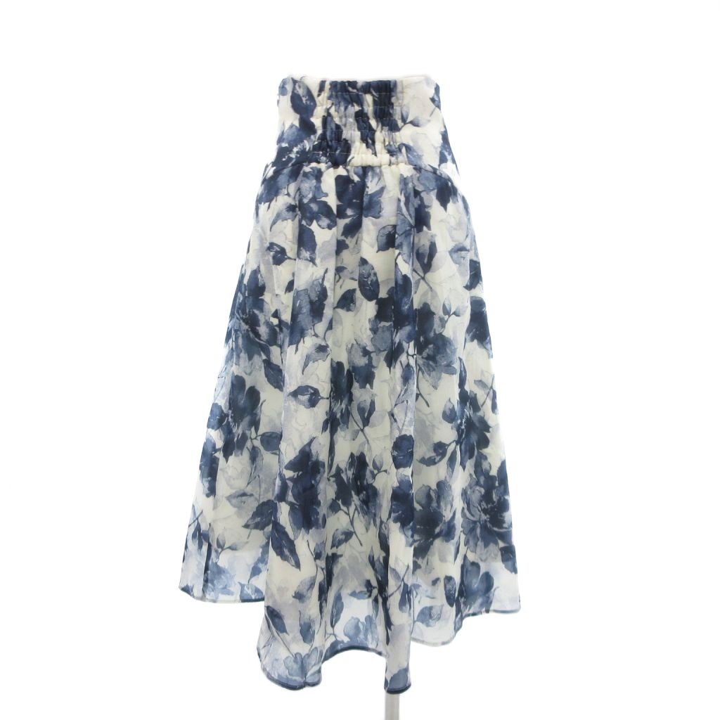 【中古】ノエラ Noela 2点セット まとめ フレアスカート ひざ丈 花がら S 紺 ネイビー グレー /JS ■FF レディース 【ベクトル 古着】 250922
