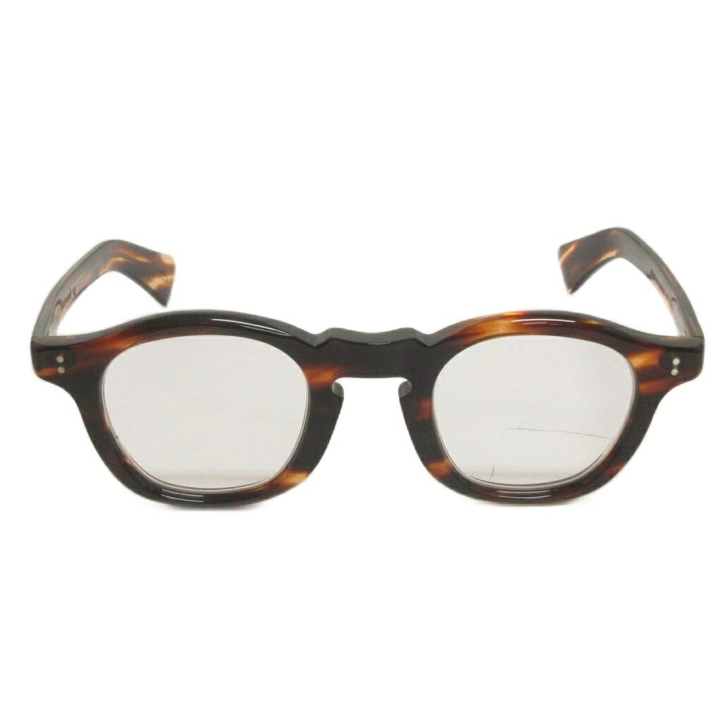【中古】美品 ギュパール guepard ハバナ gp-13 伊達メガネ べっ甲柄 茶 ブラウン アイウェア メンズ 【ベクトル 古着】 251114