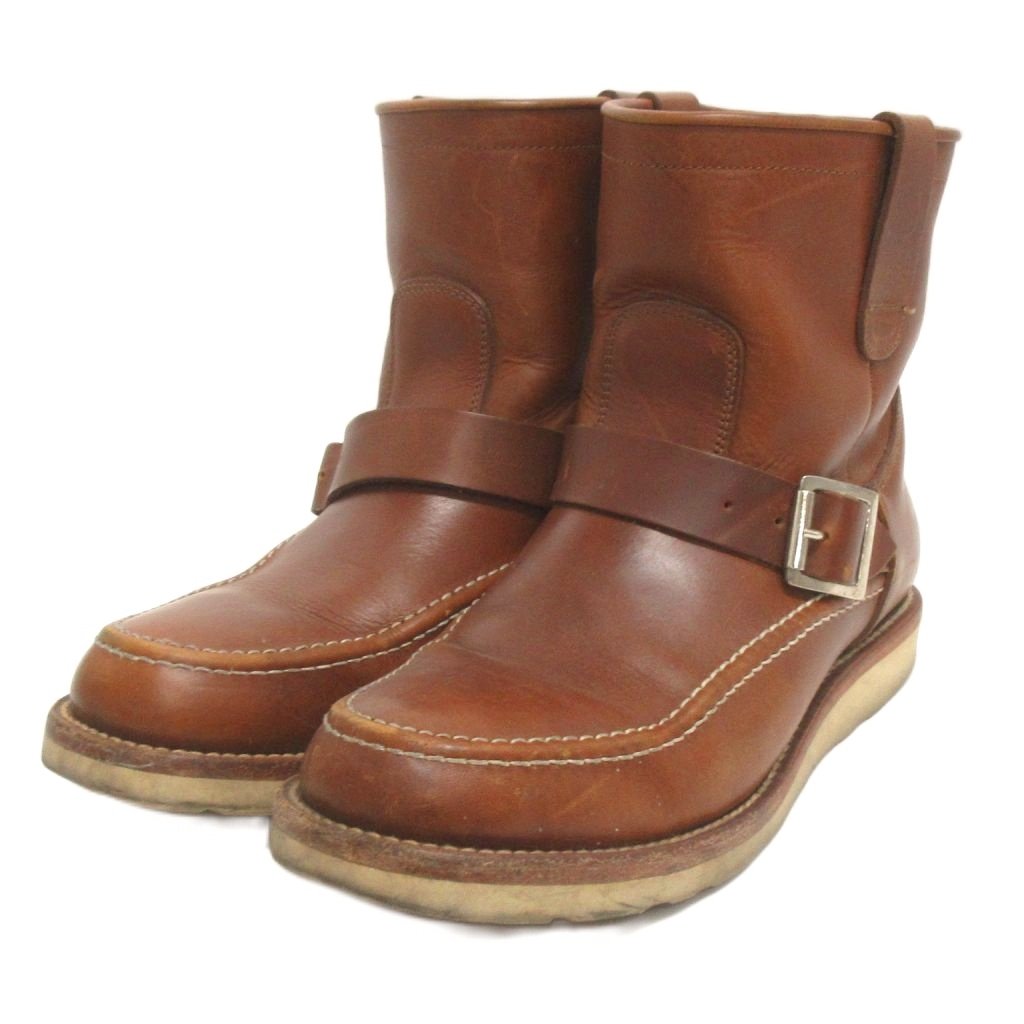 【中古】ピストレロ PISTOLERO エンジニアブーツ ベルト レザー 茶 ブラウン 8.5 メンズ 【ベクトル 古着】 251125