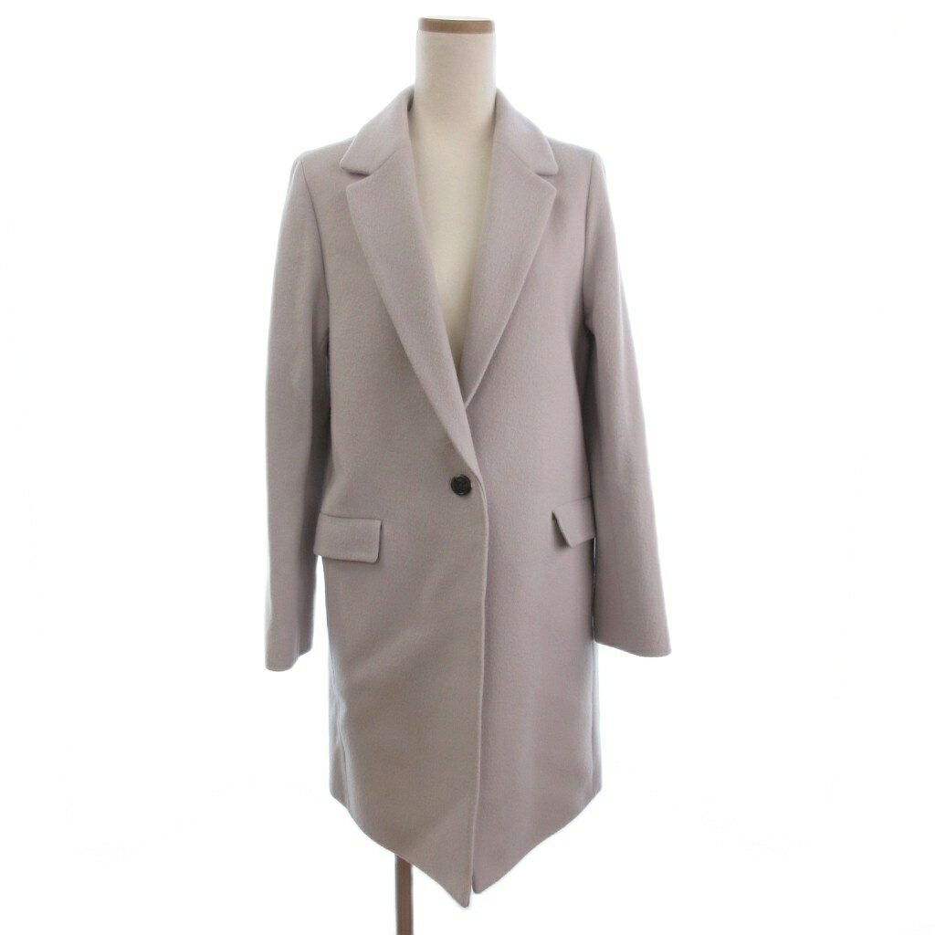 Coat - 【中古】シップス SHIPS チェスターコート ミドル丈 ウール ピンク系 38 レディース 【ベクトル 古着】 260121