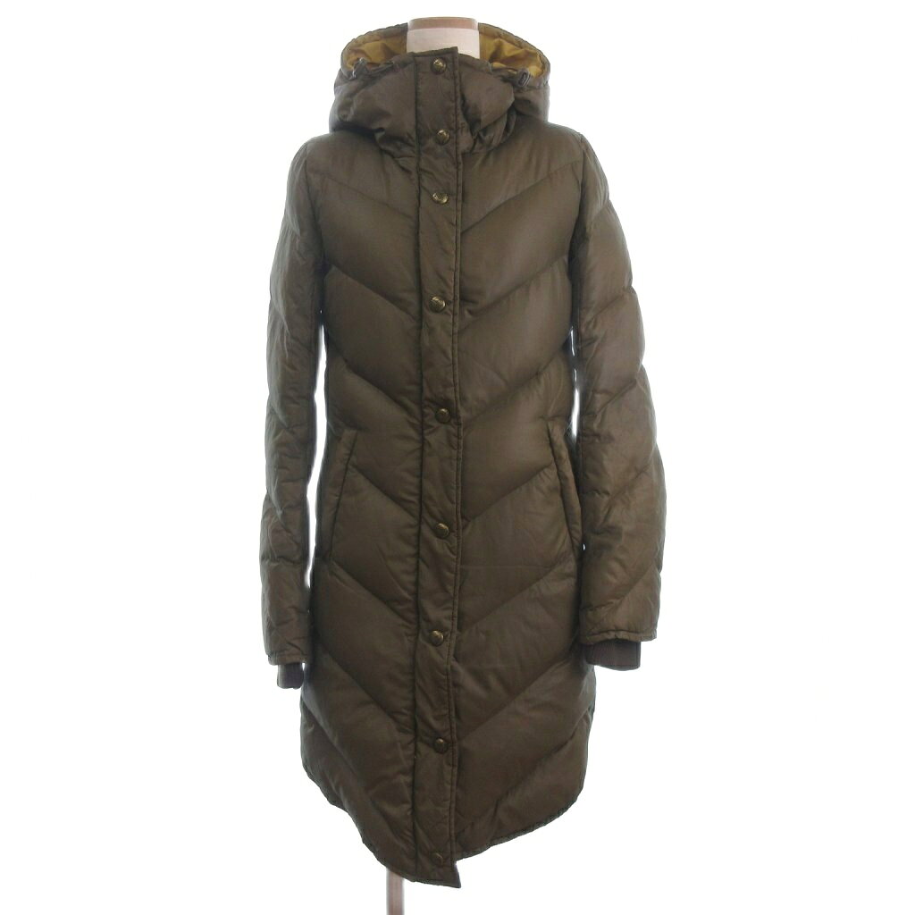 【中古】フェイクデリック FAKEDELIC ダウンコート ロング フード付き 長袖 2 カーキ ■GY35 レディース 【ベクトル 古着】 260309