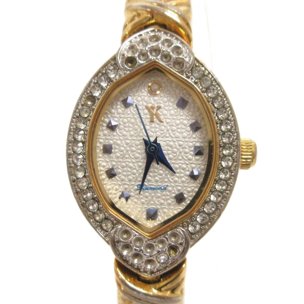 CARTIER - 【中古】ユキコキミジマ Yukiko Kimijima 腕時計 アナログ 3針 クオーツ YK011LGW 文字盤白 ゴールドカラー ウォッチ ジャンク ■GY99 レディース 【ベクトル 古着】 260310