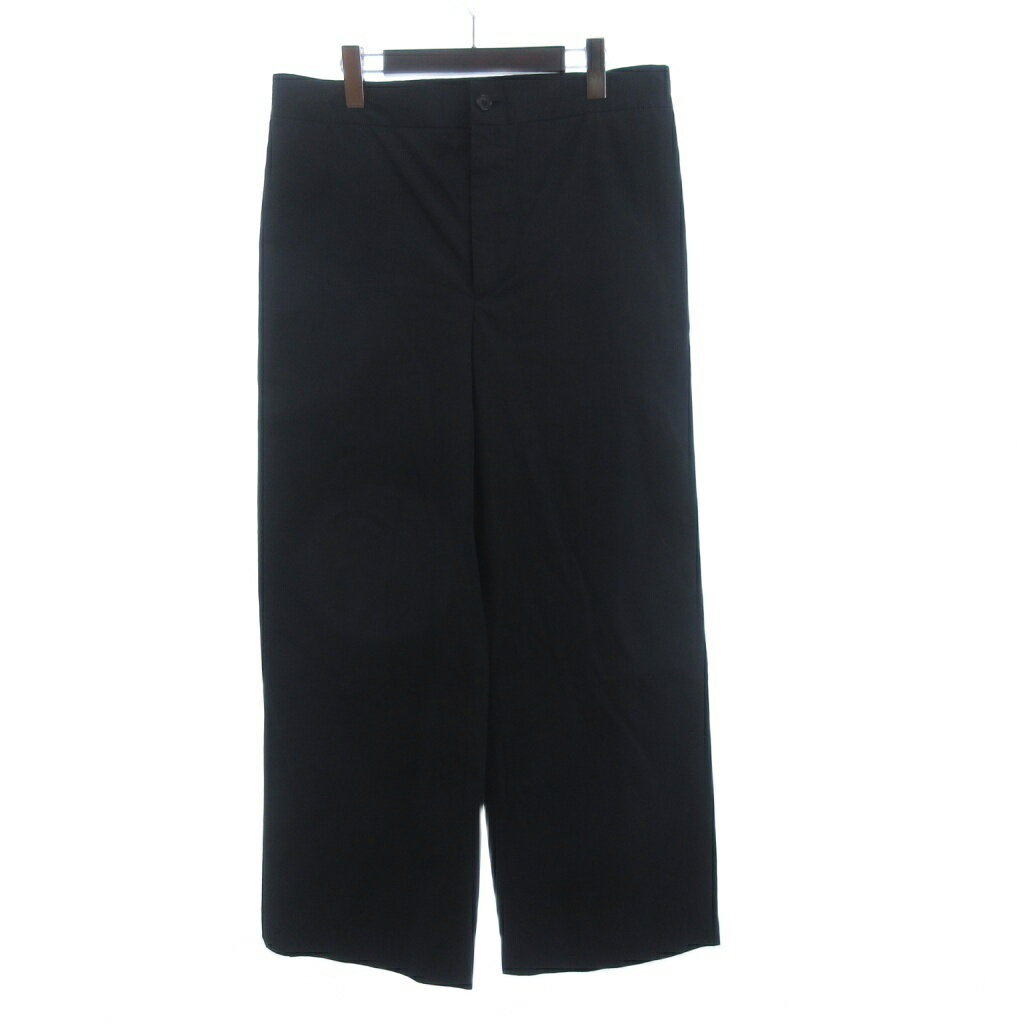 乐天商城 - 【中古】マーガレットハウエル MARGARET HOWELL パンツ ジッパーフライ ロング コットン 578-8143008 黒 ブラック 1 メンズ 【ベクトル 古着】 260321