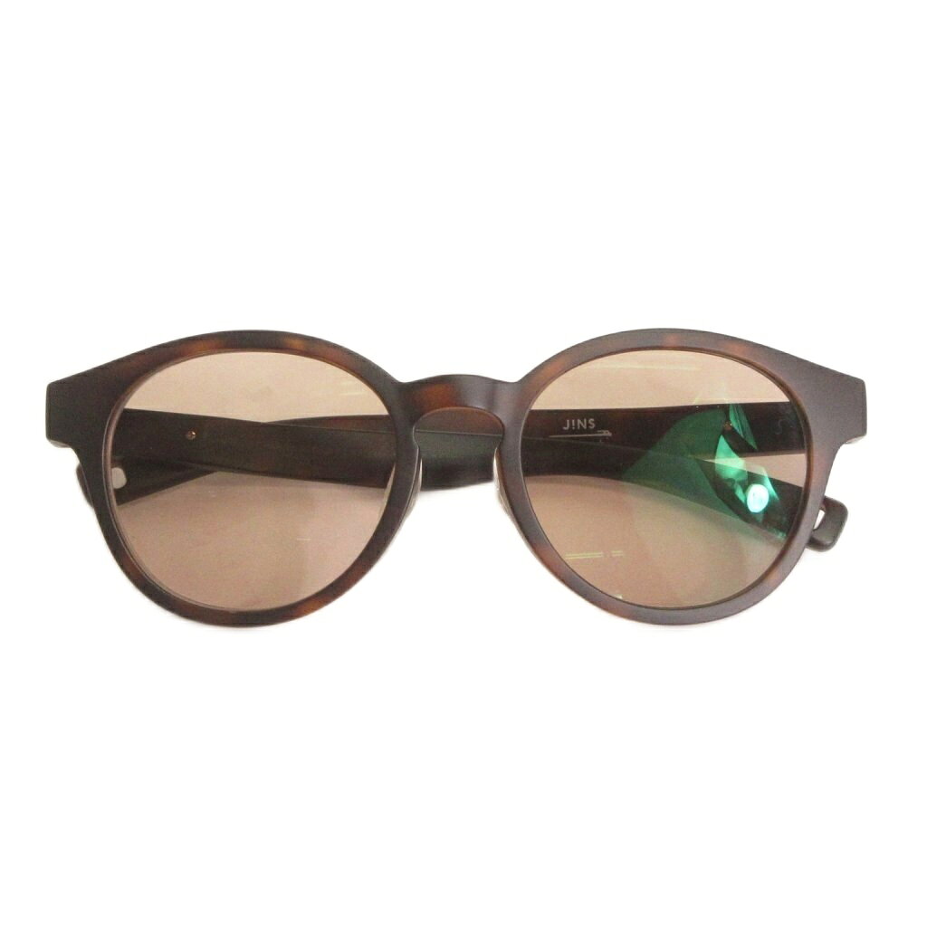【中古】JINS × Snow Peak SUNGLASSES +360 サングラス ラバー 度入り UGF-25S077AA 茶 ブラウン 52.3□20 144 アイウェア メンズ 【ベクトル 古着】 260323