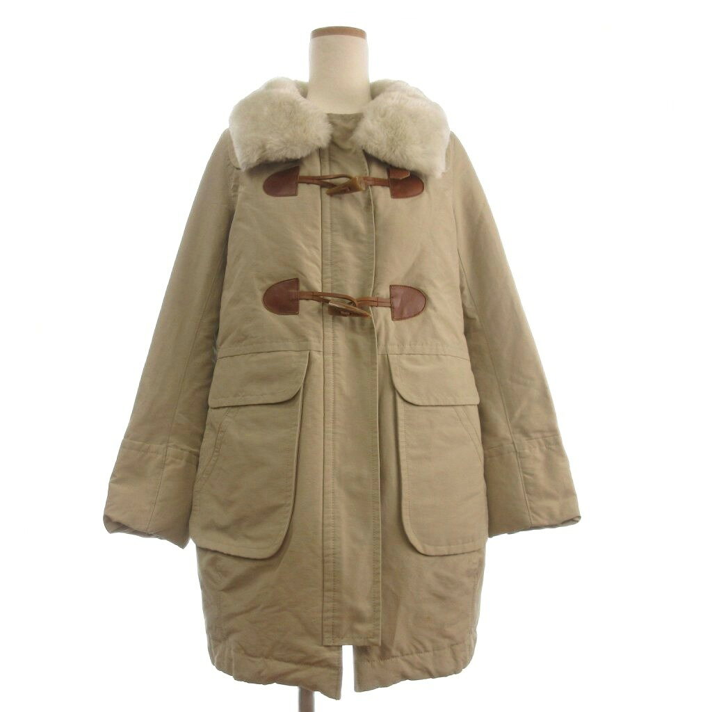 【中古】ヒステリックグラマー HYSTERIC GLAMOUR ダウンジャケット 長袖 フェイクファー 0134AC02 ベージュ F レディース 【ベクトル 古着】 260328
