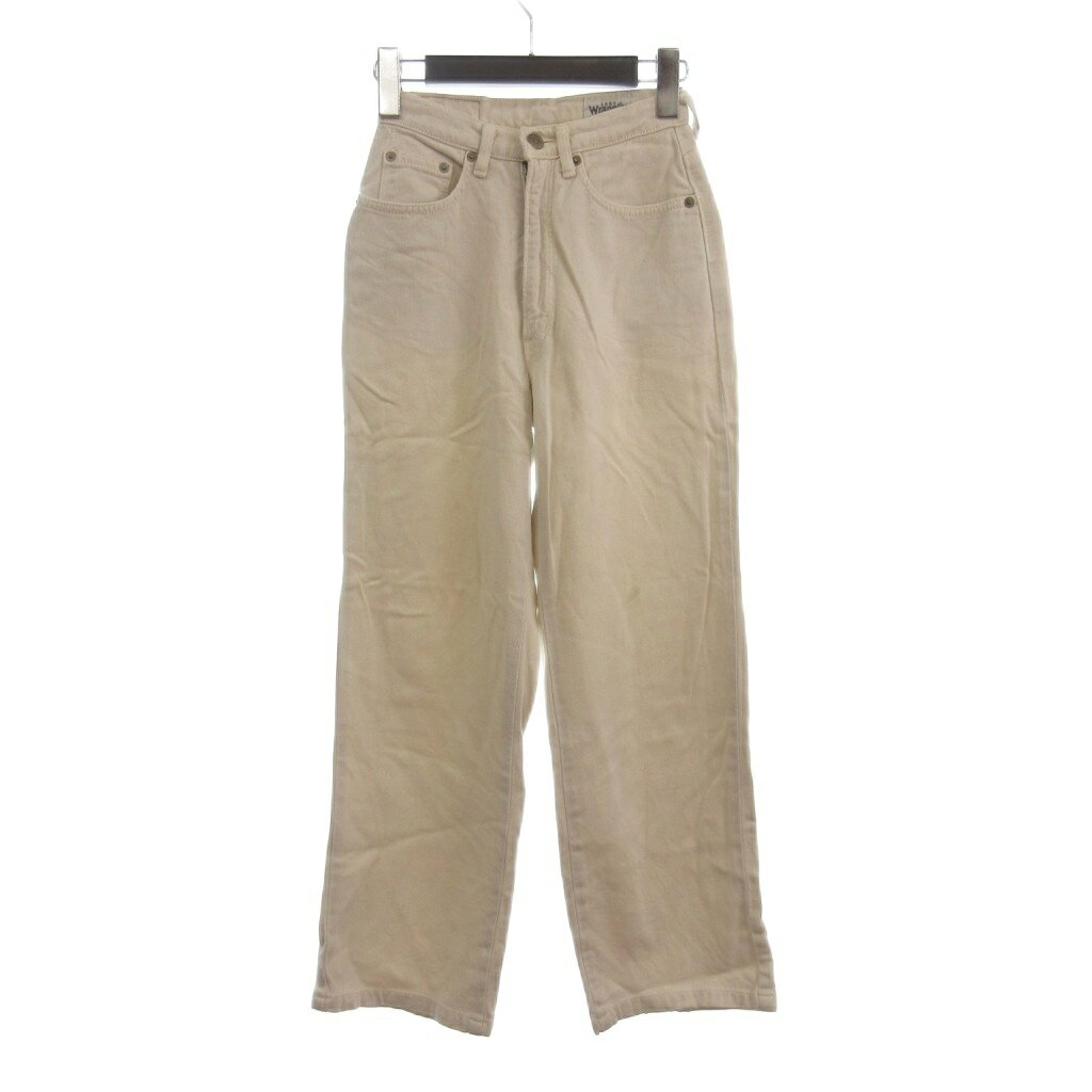 [중고] 랭글러 WRANGLER 데님 팬츠 청바지 지퍼 플라이 오프 화이트 27-4 ■GY99 여성 [벡터 헌옷] 260403