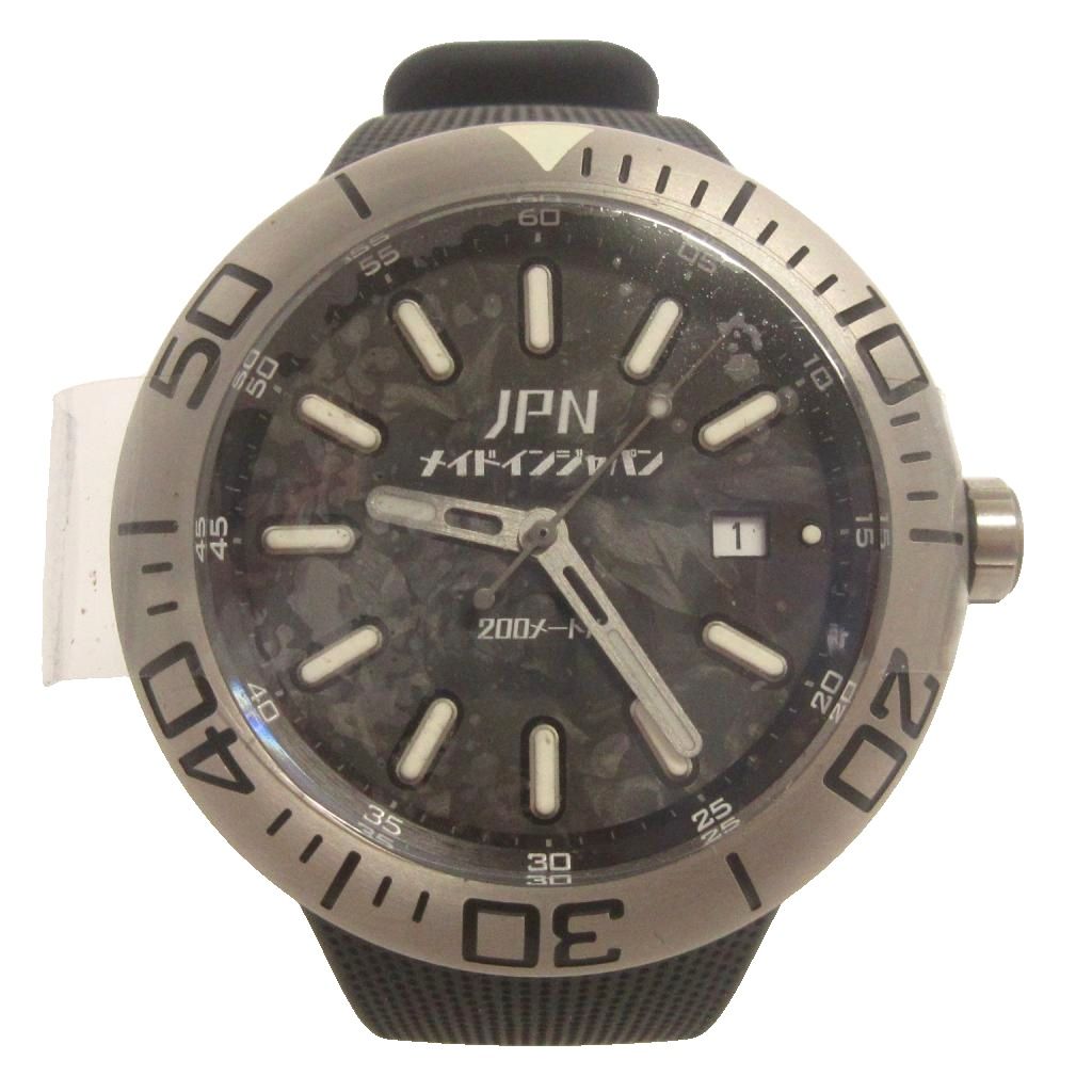 【中古】未使用品 ジェイピーエヌ JPN シンカイ ハイブリッドオートマチック JPNW-002CSV 黒 ブラック 腕時計 メンズ 【ベクトル 古着】 260405