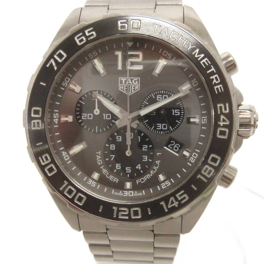 【中古】タグホイヤー TAG HEUER フォーミュラ1 腕時計 クオーツ クロノグラフ デイト CAZ1011 シルバーカラー ウォッチ ☆AA★ メンズ 【ベクトル 古着】 260422