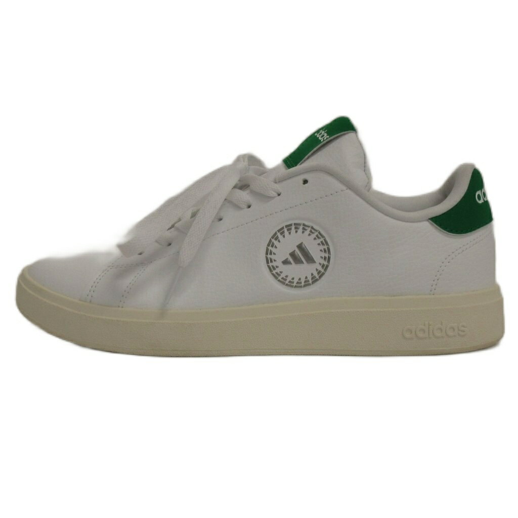 【中古】アディダス adidas アドバンコートベース2.0 スニーカー JS4508 白 グリーン系 25.5cm メンズ 【ベクトル 古着】 260502