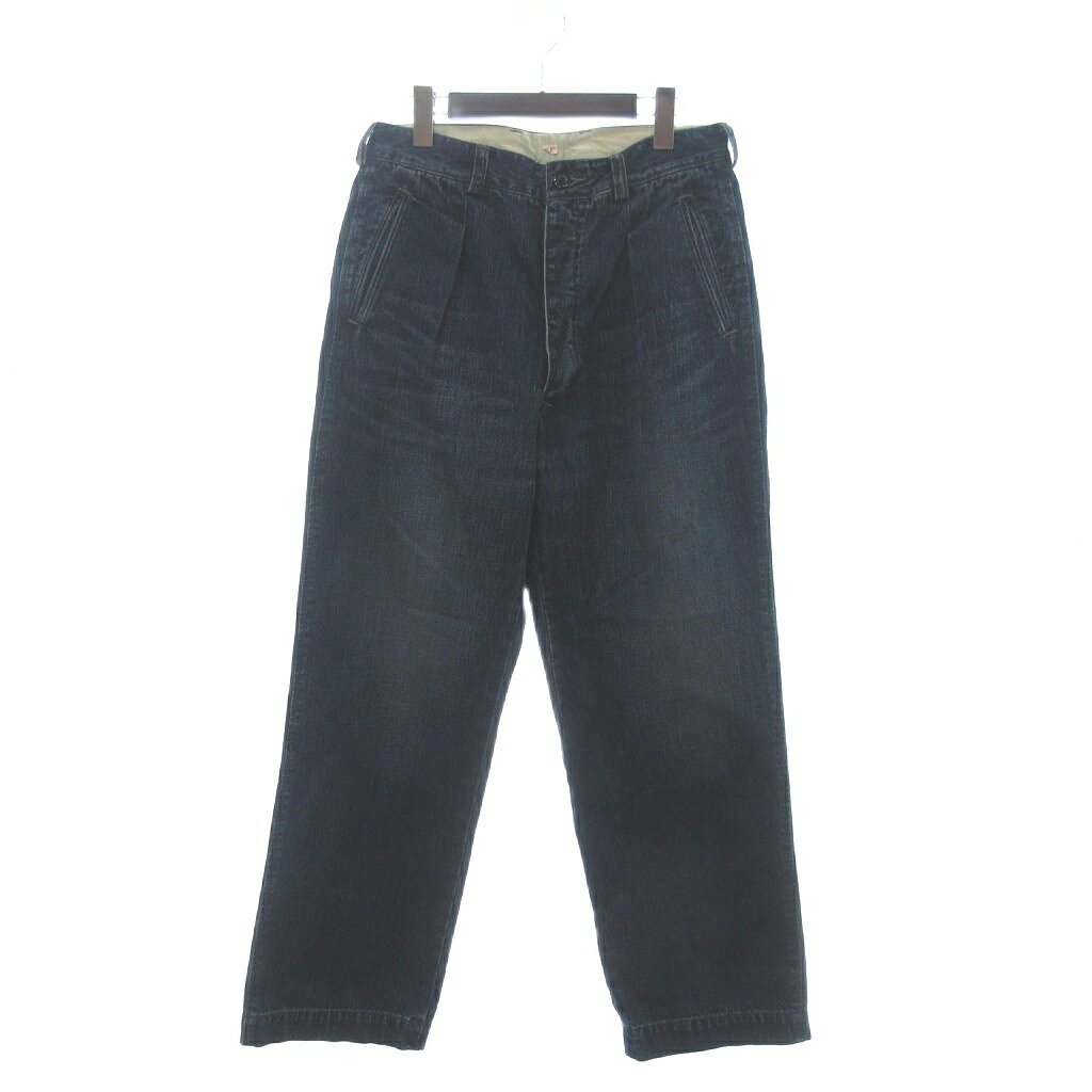 [Used] OUTIL Denim Jeans, Button Fly, Blue, Size 2, Men's, Excellent Condition [Vector Used Clothing] 260508