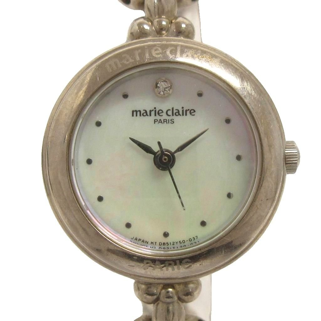 【中古】マリクレール MARIE CLAIRE 腕時計 クオーツ アナログ ラウンド D853Y5-00 シルバーカラー ジャンク ■GY99 レディース 【ベクトル 古着】 260623