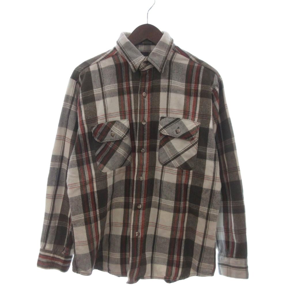 リーバイス Levi's ヴィンテージ 90s ALASKA ネルシャツ チェック コットン 54654 茶 ブラウン L メンズ  260714